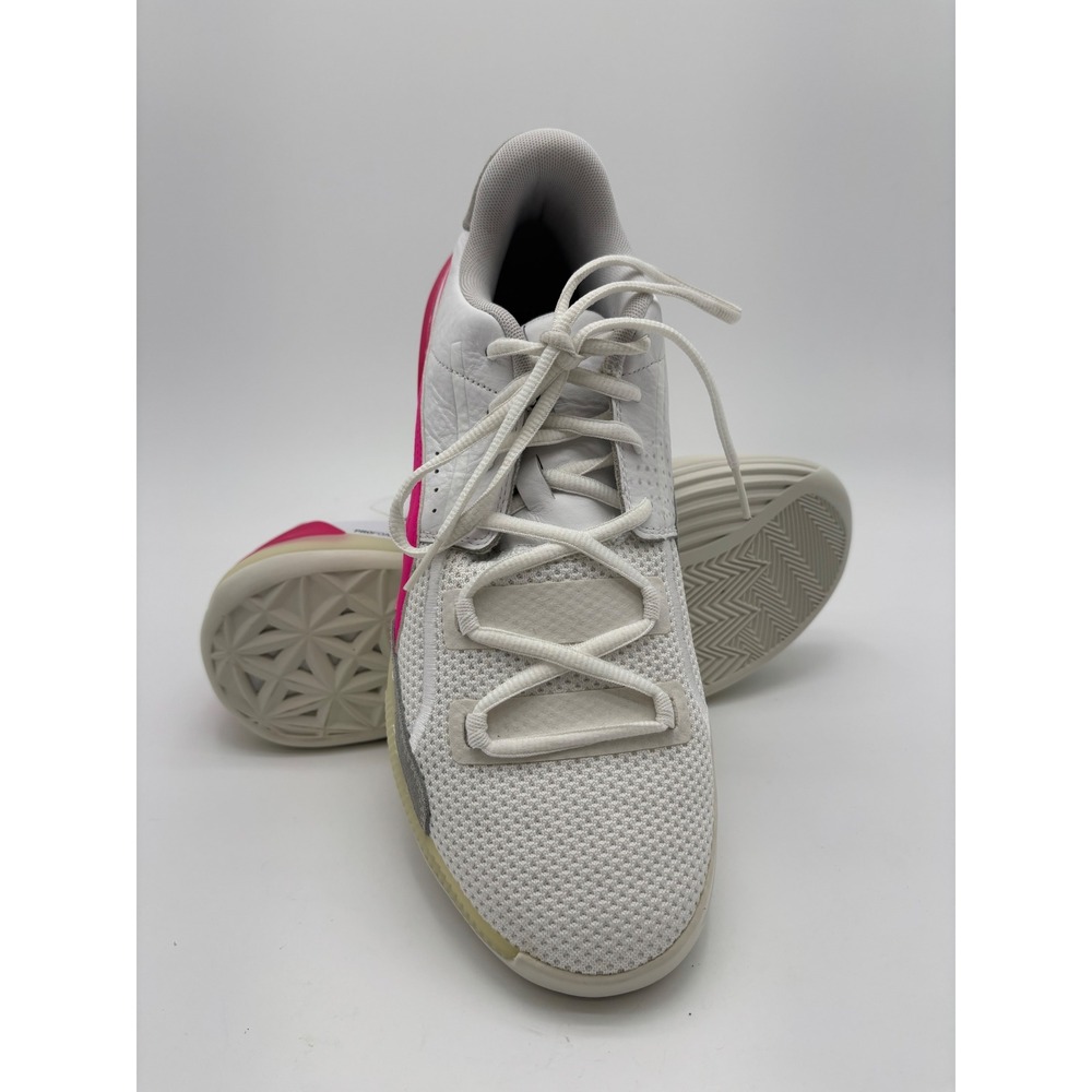 Puma Clyde All-Pro Mens Basketball Shoes White Pink 194039-02 Size 10.5